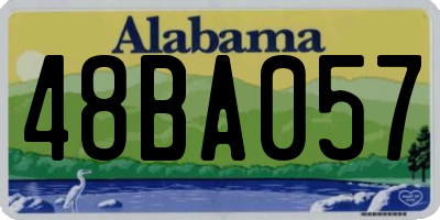 AL license plate 48BA057