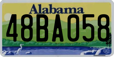 AL license plate 48BA058