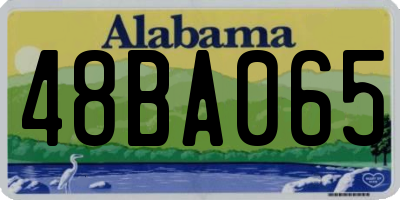 AL license plate 48BA065