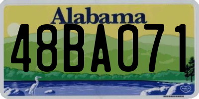AL license plate 48BA071