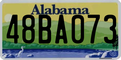 AL license plate 48BA073