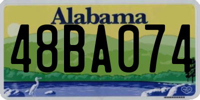 AL license plate 48BA074