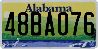 AL license plate 48BA076