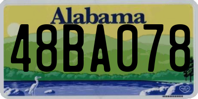 AL license plate 48BA078