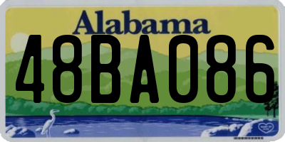 AL license plate 48BA086