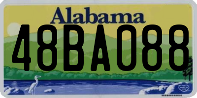 AL license plate 48BA088