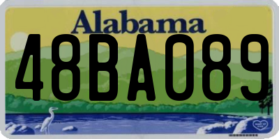 AL license plate 48BA089