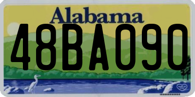 AL license plate 48BA090