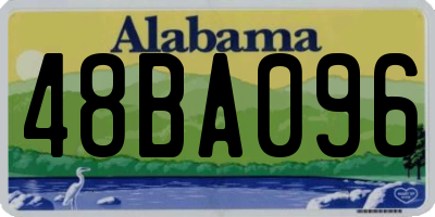 AL license plate 48BA096