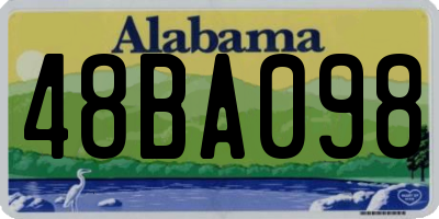 AL license plate 48BA098