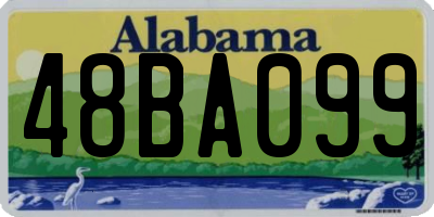 AL license plate 48BA099