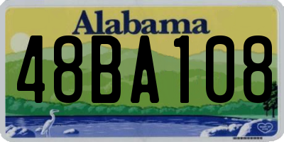 AL license plate 48BA108