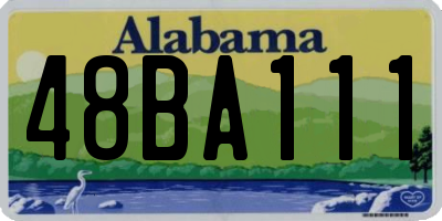 AL license plate 48BA111