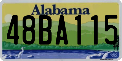 AL license plate 48BA115