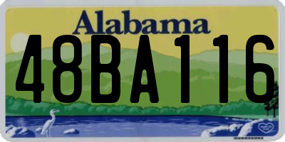 AL license plate 48BA116