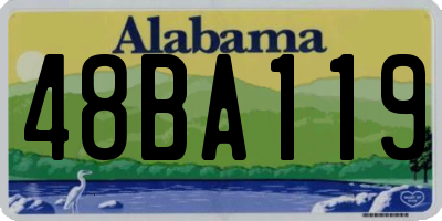 AL license plate 48BA119