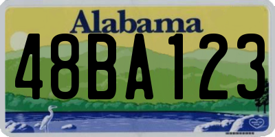 AL license plate 48BA123