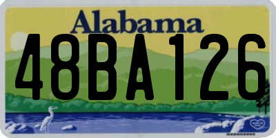 AL license plate 48BA126
