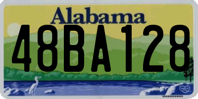 AL license plate 48BA128