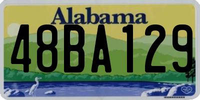 AL license plate 48BA129