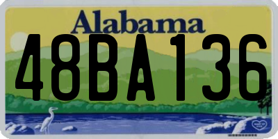 AL license plate 48BA136