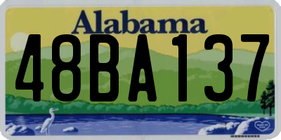 AL license plate 48BA137
