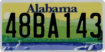 AL license plate 48BA143