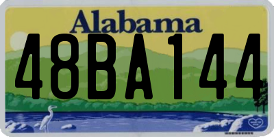 AL license plate 48BA144