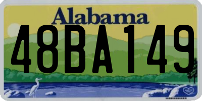 AL license plate 48BA149
