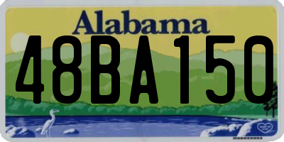 AL license plate 48BA150