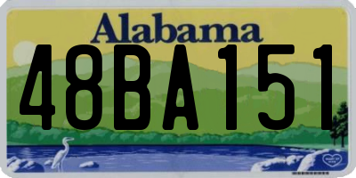AL license plate 48BA151