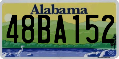 AL license plate 48BA152