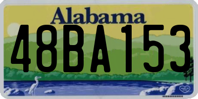 AL license plate 48BA153