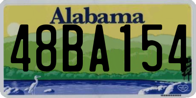 AL license plate 48BA154
