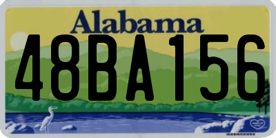 AL license plate 48BA156