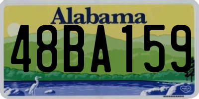 AL license plate 48BA159