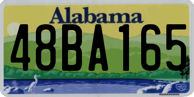AL license plate 48BA165
