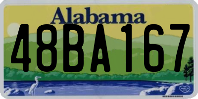 AL license plate 48BA167