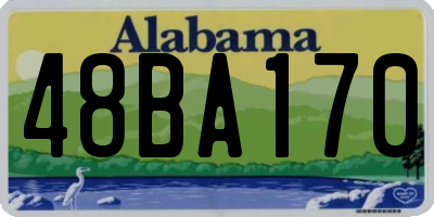 AL license plate 48BA170