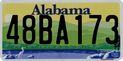 AL license plate 48BA173