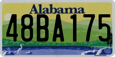AL license plate 48BA175