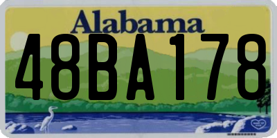 AL license plate 48BA178