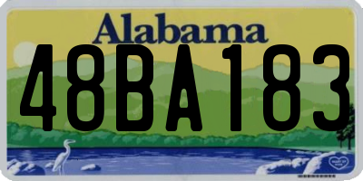 AL license plate 48BA183