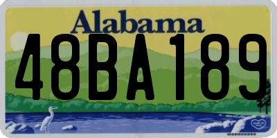 AL license plate 48BA189