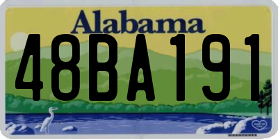 AL license plate 48BA191
