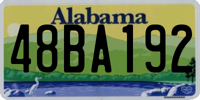 AL license plate 48BA192