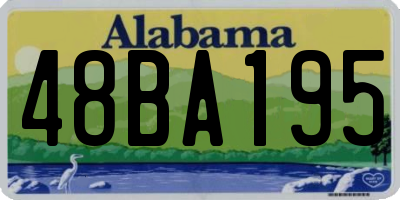 AL license plate 48BA195