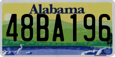 AL license plate 48BA196
