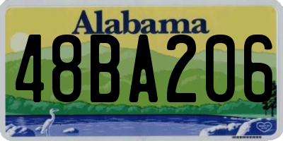 AL license plate 48BA206