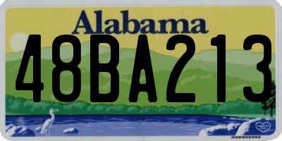 AL license plate 48BA213
